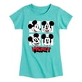 thumbnail image 1 of Mickey & Friends - Mickey Grid - Toddler And Youth Girls Short Sleeve Graphic T-Shirt, 1 of 5