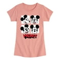 thumbnail image 1 of Mickey & Friends - Mickey Grid - Toddler And Youth Girls Short Sleeve Graphic T-Shirt, 1 of 5