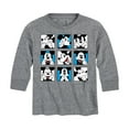 thumbnail image 1 of Mickey & Friends - Mickey Grid - Toddler And Youth Long Sleeve Graphic T-Shirt, 1 of 5