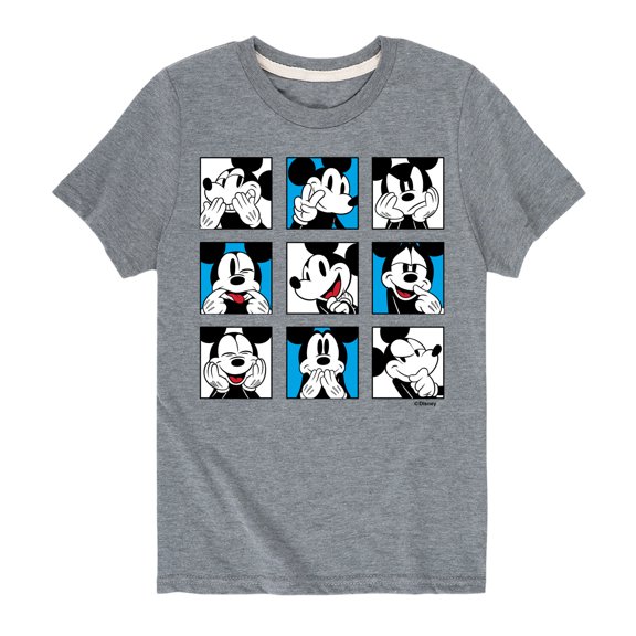 Mickey & Friends - Mickey Grid - Toddler And Youth Short Sleeve Graphic T-Shirt