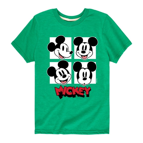 Mickey & Friends - Mickey Grid - Toddler And Youth Short Sleeve Graphic T-Shirt