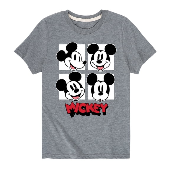 Mickey & Friends - Mickey Grid - Toddler And Youth Short Sleeve Graphic T-Shirt