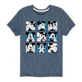 thumbnail image 1 of Mickey & Friends - Mickey Grid - Toddler And Youth Short Sleeve Graphic T-Shirt, 1 of 5