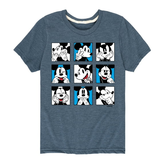 Mickey & Friends - Mickey Grid - Toddler And Youth Short Sleeve Graphic T-Shirt