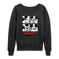 thumbnail image 1 of Mickey & Friends - Mickey Grid - Women's Lightweight French Terry Long Sleeve Shirt, 1 of 5