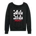 thumbnail image 1 of Mickey & Friends - Mickey Grid - Women's Lightweight French Terry Long Sleeve Shirt, 1 of 5