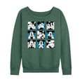 thumbnail image 1 of Mickey & Friends - Mickey Grid - Women's Lightweight French Terry Long Sleeve Shirt, 1 of 5
