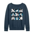 thumbnail image 1 of Mickey & Friends - Mickey Grid - Women's Lightweight French Terry Long Sleeve Shirt, 1 of 5