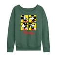 thumbnail image 1 of Mickey & Friends - Mickey Grid - Women's Lightweight French Terry Long Sleeve Shirt, 1 of 5