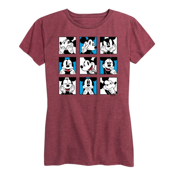 Mickey & Friends - Mickey Grid - Women's Short Sleeve Graphic T-Shirt