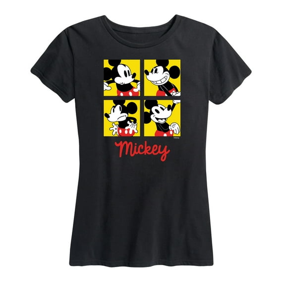 Mickey & Friends - Mickey Grid - Women's Short Sleeve Graphic T-Shirt