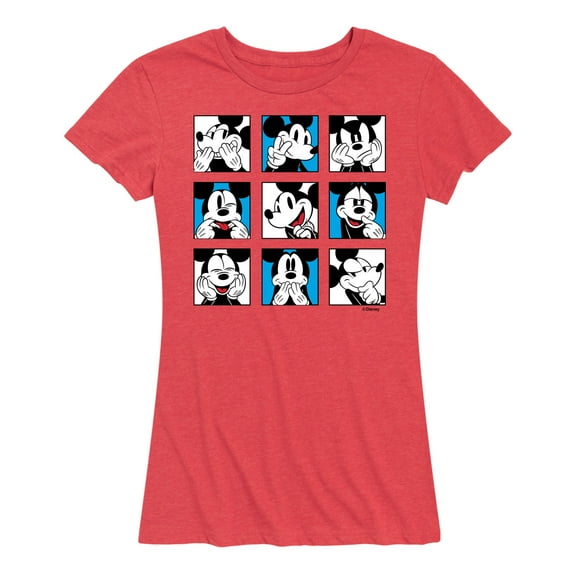 Mickey & Friends - Mickey Grid - Women's Short Sleeve Graphic T-Shirt