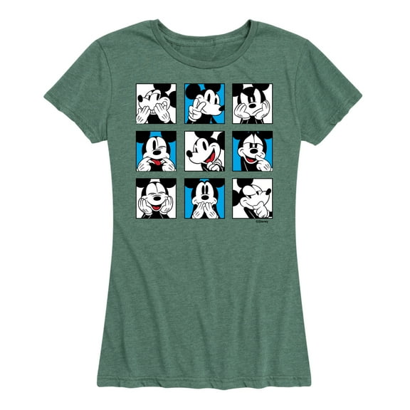 Mickey & Friends - Mickey Grid - Women's Short Sleeve Graphic T-Shirt