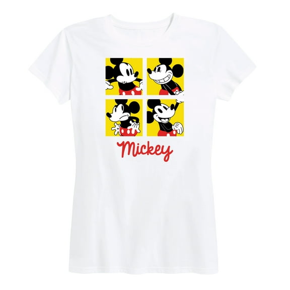 Mickey & Friends - Mickey Grid - Women's Short Sleeve Graphic T-Shirt
