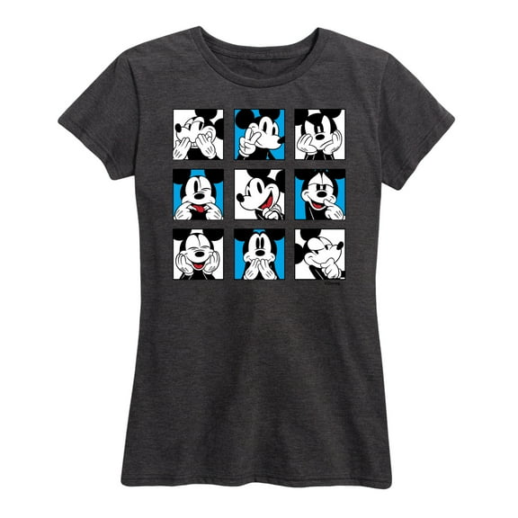Mickey & Friends - Mickey Grid - Women's Short Sleeve Graphic T-Shirt