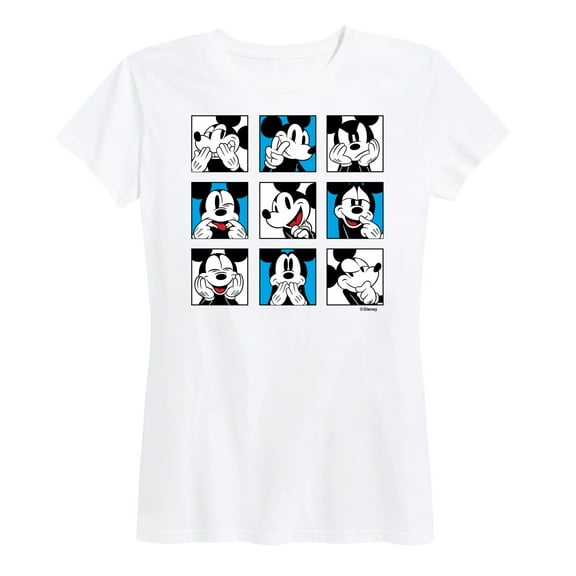 Mickey & Friends - Mickey Grid - Women's Short Sleeve Graphic T-Shirt