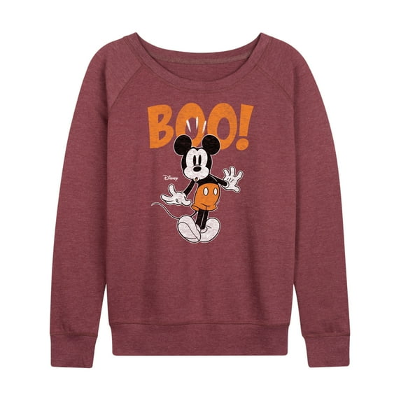 Mickey & Friends - Mickey Halloween Animation - Women's Lightweight French Terry Long Sleeve Shirt