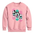 thumbnail image 1 of Disney - Mickey & Friends - Mickey Happy Expressions - Retro Style - Toddler And Youth Long Sleeve Graphic T-Shirt, 1 of 4