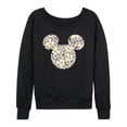 thumbnail image 1 of Mickey & Friends - Mickey Head Daisies - Women's Lightweight French Terry Long Sleeve Shirt, 1 of 5