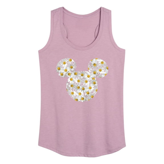 Mickey & Friends - Mickey Head Daisies - Women's Racerback Tank Top