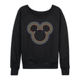 thumbnail image 1 of Mickey & Friends - Mickey Head Rainbow Outline - Women's Lightweight French Terry Long Sleeve Shirt, 1 of 5