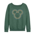 thumbnail image 1 of Mickey & Friends - Mickey Head Rainbow Outline - Women's Lightweight French Terry Long Sleeve Shirt, 1 of 5