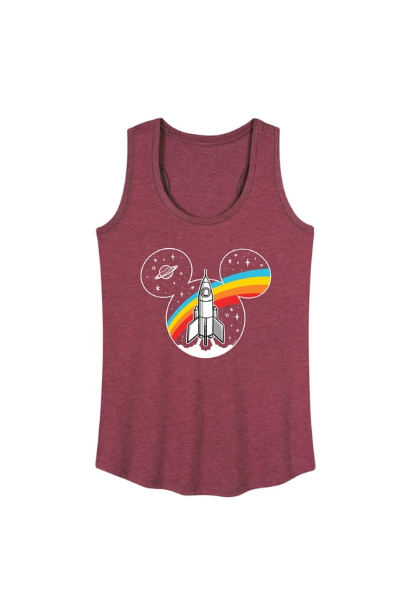 Mickey & Friends - Mickey Head Retro Space - Women's Racerback Tank Top