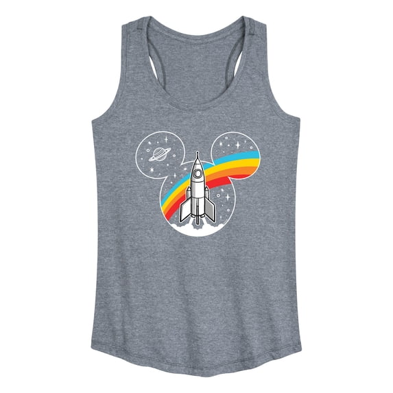 Disney - Mickey Head Retro Space Graphic Racerback Tank