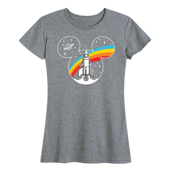 Mickey & Friends - Mickey Head Retro Space - Women's Short Sleeve Graphic T-Shirt