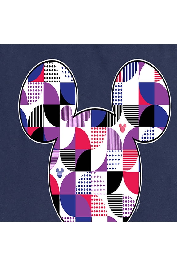 Mickey & Friends - Mickey Head Solid Geo - Women's Short Sleeve Graphic T-Shirt