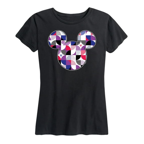Mickey & Friends - Mickey Head Solid Geo - Women's Short Sleeve Graphic T-Shirt