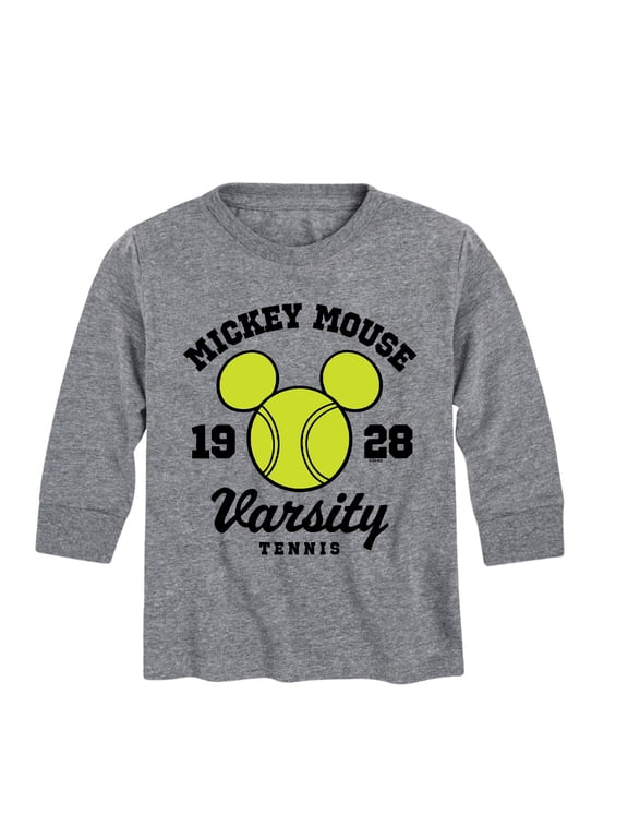 - Mickey Head Varsity Tennis Boys' Long Sleeve Graphic T-Shirt