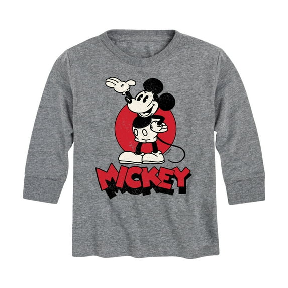 Mickey & Friends - Mickey Heritage - Toddler And Youth Long Sleeve Graphic T-Shirt