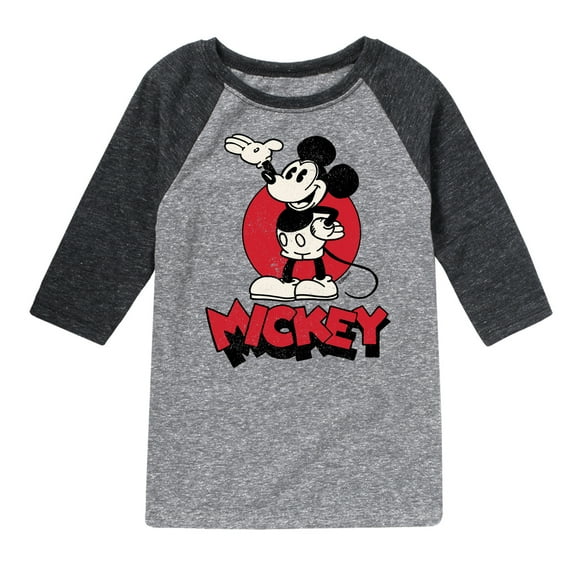 Mickey & Friends - Mickey Heritage - Toddler And Youth Raglan Graphic T-Shirt