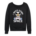 thumbnail image 1 of Mickey & Friends - Mickey I Need Some Space - Women's Lightweight French Terry Long Sleeve Shirt, 1 of 5