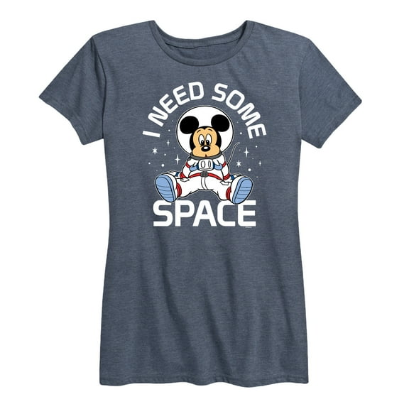 Mickey & Friends - Mickey I Need Some Space - Women's Short Sleeve Graphic T-Shirt