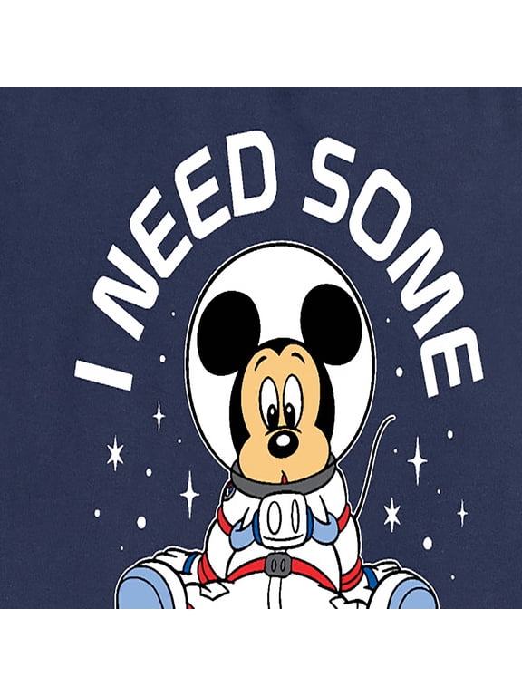 - Mickey I Need Some Space Women's Short Sleeve Graphic T-Shirt