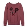 thumbnail image 1 of Mickey & Friends - Mickey Iconic Fill - Women's Lightweight French Terry Long Sleeve Shirt, 1 of 5