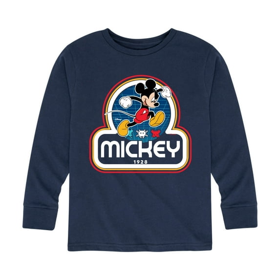 Mickey & Friends - Mickey Jump Retro - Toddler And Youth Long Sleeve Graphic T-Shirt