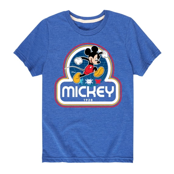 Mickey & Friends - Mickey Jump Retro - Toddler And Youth Short Sleeve Graphic T-Shirt