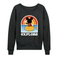 thumbnail image 1 of Mickey & Friends - Mickey Kayak Explore - Women's Lightweight French Terry Long Sleeve Shirt, 1 of 5