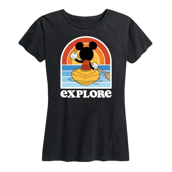 Mickey & Friends - Mickey Kayak Explore - Women's Short Sleeve Graphic T-Shirt
