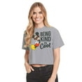 thumbnail image 1 of Mickey & Friends - Mickey Kind Is Cool - Juniors Cropped Cotton Blend T-Shirt, 1 of 5
