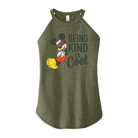 Mickey & Friends - Mickey Kind Is Cool - Juniors High Neck Tank Top