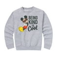 thumbnail image 1 of Mickey & Friends - Mickey Kind Is Cool - Toddler And Youth Crewneck Fleece Sweatshirt, 1 of 5