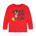 thumbnail image 1 of Mickey & Friends - Mickey Kind Is Cool - Toddler And Youth Long Sleeve Graphic T-Shirt, 1 of 5