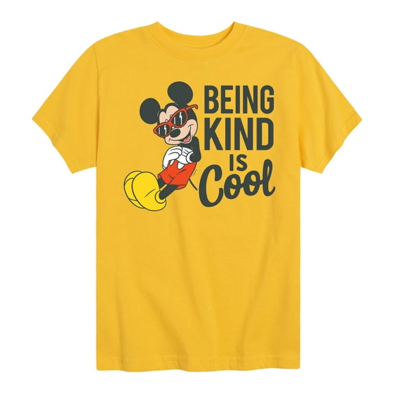 Mickey & Friends - Mickey Kind Is Cool - Toddler And Youth Short Sleeve Graphic T-Shirt