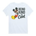thumbnail image 1 of Mickey & Friends - Mickey Kind Is Cool - Toddler And Youth Short Sleeve Graphic T-Shirt, 1 of 5