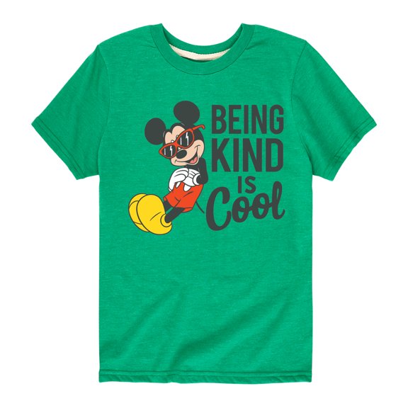 Mickey & Friends - Mickey Kind Is Cool - Toddler And Youth Short Sleeve Graphic T-Shirt