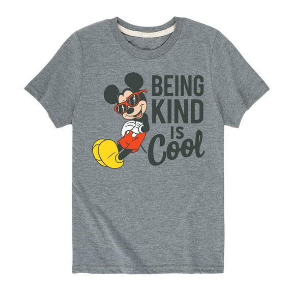Mickey & Friends - Mickey Kind Is Cool - Toddler And Youth Short Sleeve Graphic T-Shirt